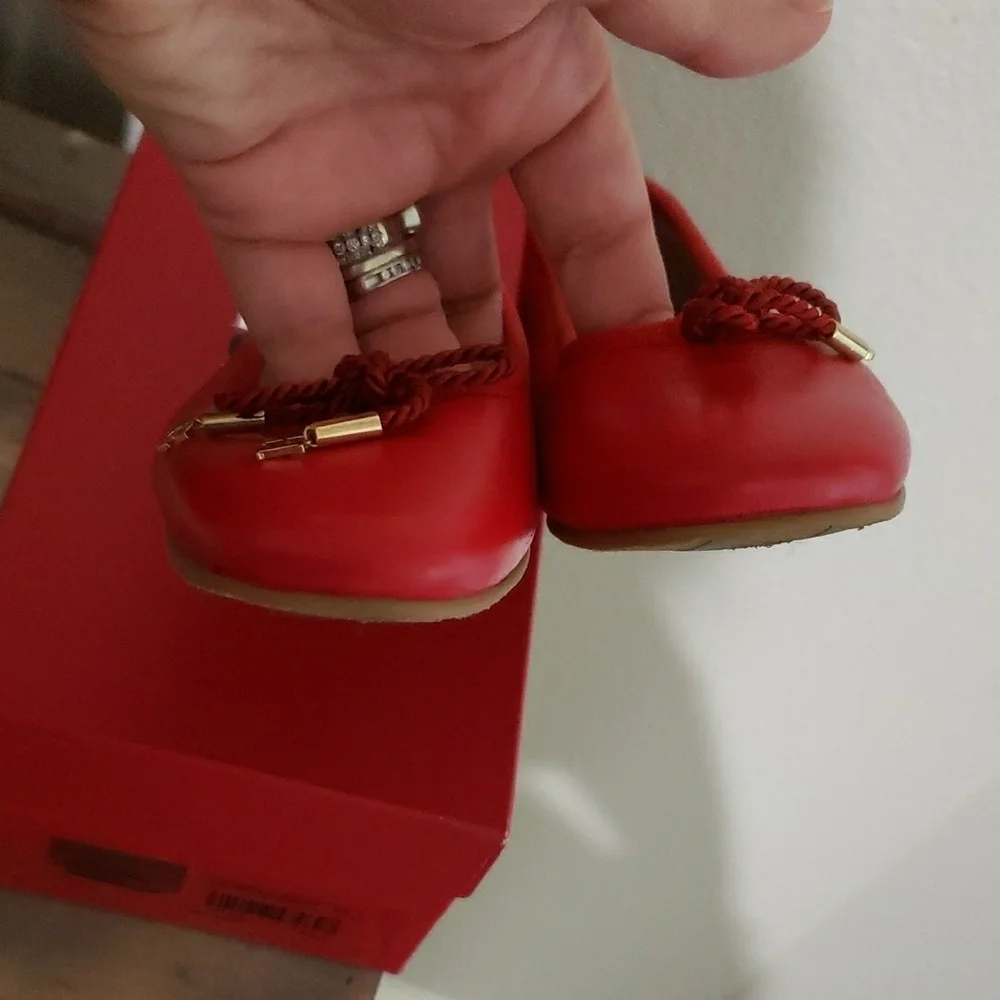 Red Ballet Flats